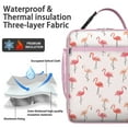 thumbnail image 2 of Tropical Bird Insulated Lunch Bag Box Student Reusable Lunch Tote Bag with Detachable Handle Portable Lunch Bag Work Travel, 2 of 6