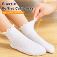 thumbnail image 6 of 12 Pairs Toddler Girls Ruffle Socks – Non-Slip Baby Grip Socks Soft Cotton Socks, Cute Grippy Frilly Socks for 1-3 Years, 6 of 6