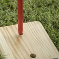 thumbnail image 4 of Triumph Wood Quoit Target Outdoor Lawn Game Set with Six Sisal Rope Toss Rings, 4 of 7