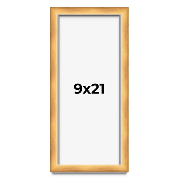 9x21 Shadow Box Bronze Cross-Brushed Display Frame | 1.625 Inches Deep Solid Wood | UV Resistant