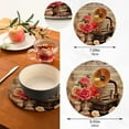 thumbnail image 3 of FREEAMG 2Pcs Music Flower Pot Holders, Round Cotton Thread Weave Trivets Pot Holders Set for Pot, Bowl, Hot Dishes, Plates, Coasters, 3 of 7