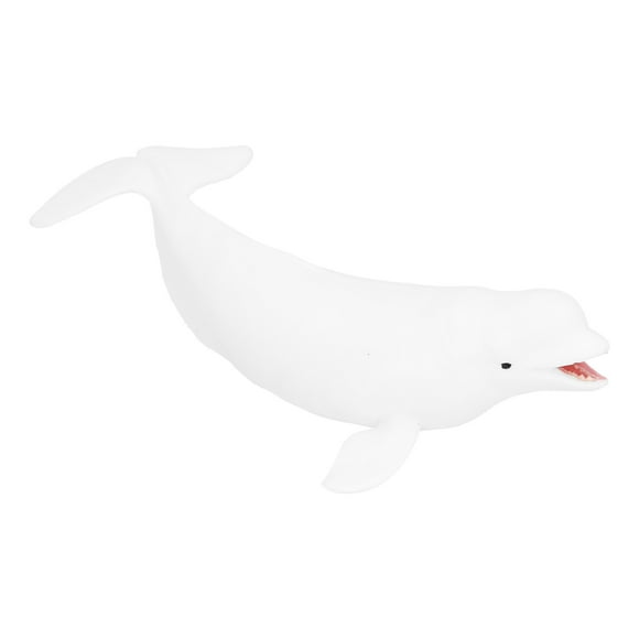 Herwey White Whale Figures Model Educational Sea Animal Figures For Home For Children