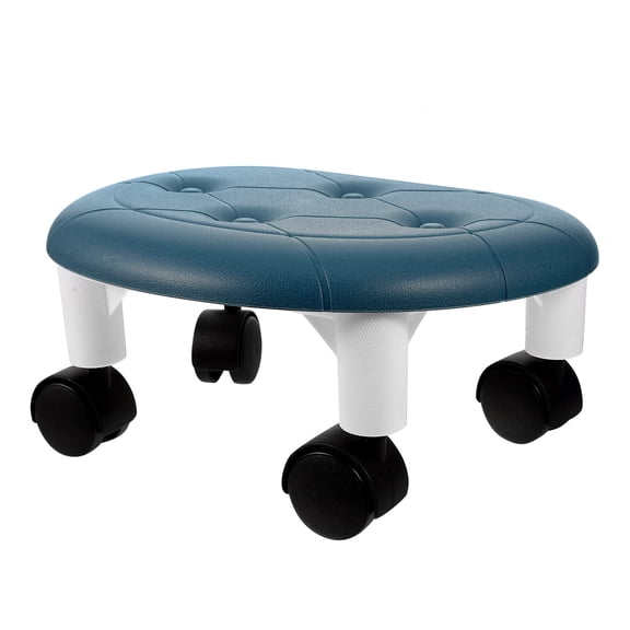 BESTYASH Adjustable Dark Swivel Rolling Stool with Plastic Frame for Home, Office, Workshop and Garage Use