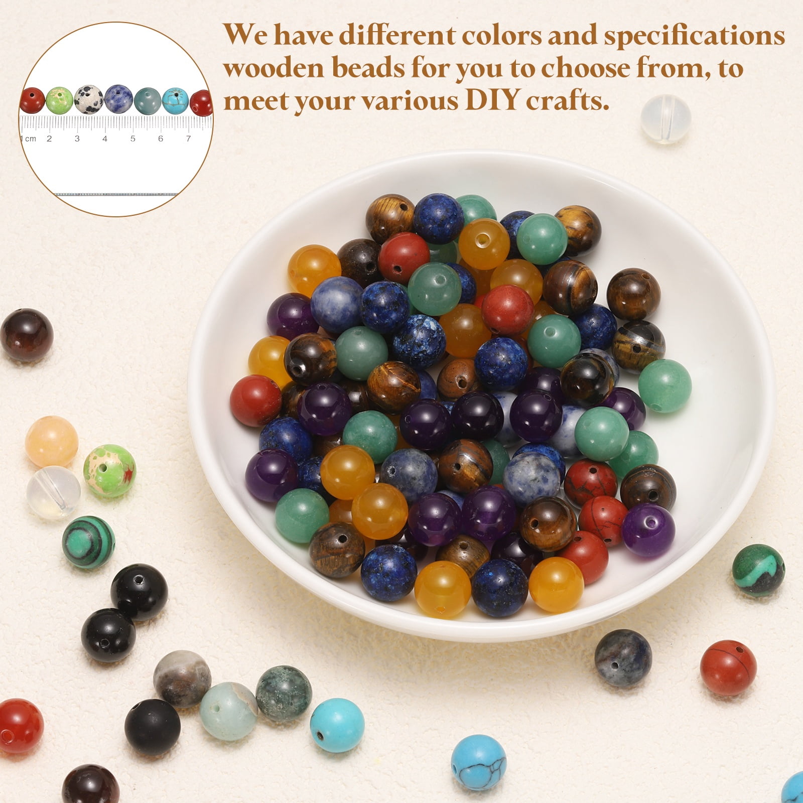Uxcell 50Pcs Natural Stone Beads 10mm Magenta Tiger Eye Round Gemstone Stone Loose Beading Real Genuine Smooth Balls Bead for Jewelry Making Bracelets Necklace Earrings DIY