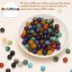 thumbnail image 5 of Uxcell 50Pcs Perlas de Piedra Natural 10mm Cristal Púrpura Redondas Gemas Sueltas para Hacer Joyería Pulseras Collares Aretes DIY, 5 of 7