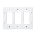 thumbnail image 5 of Maxxima 3 Gang Decorative Screwless Wall Plate, White (10 Pack), 5 of 5
