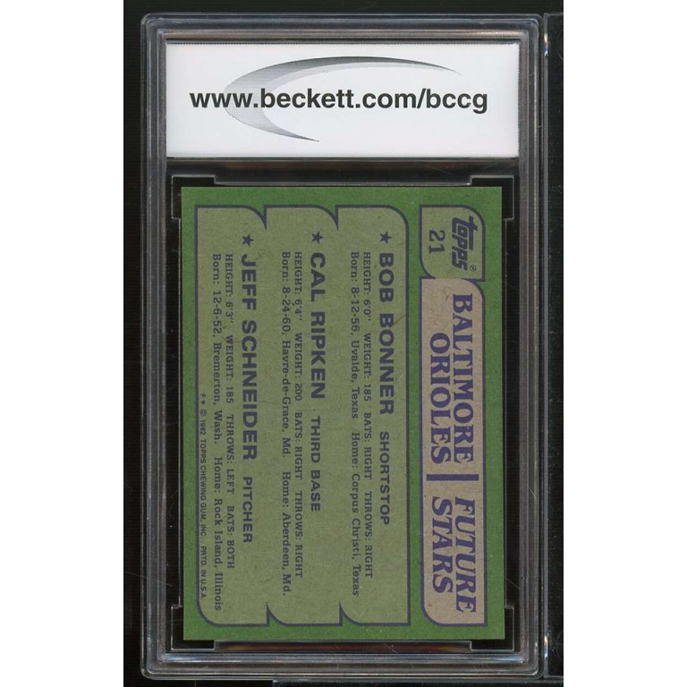 tcg graded cards Cal Ripken Jr. Signed Bob Bonner / Cal Ripken / Jeff Schneider 1982 To   Autograph Boss