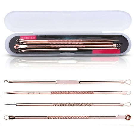 ForestYashe New 4pc Pimple Blemish Blackhead Acne Extractor Remover Tool Needles