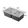 thumbnail image 4 of Tarja Fregadero Acero Inox Doble Tina Con Escurridor Movil, 4 of 5