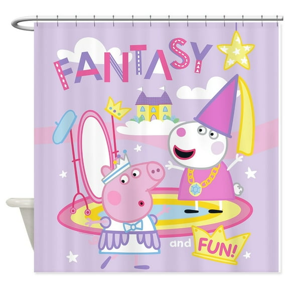 CafePress - Peppa Pig: Fantasy And Fun! - Unique Fabric Shower Curtain 70" x 72"