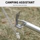 thumbnail image 5 of Martillo de camping con gancho, extractor de 12 estacas de aluminio para tienda de campaña y quitaclavos, diseño ligero para facilitar la extracción, esencial para camping, senderismo y, 5 of 8