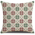 thumbnail image 1 of Funda de almohada cuadrada con estampado navideño, funda de cojín para cintura, decoración navideña de 17,7 pulgadas, 1 of 1