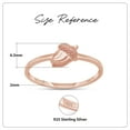 thumbnail image 2 of 14k Rose Gold Plated 925 Sterling Silver Lovely Tiny Acorn Promise Ring Jewlery for Her Women Valentine's Day Birthday Ring Size-5, 2 of 3
