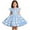 Light Blue-j, variant on Girls Back to School Dress Flutter Sleeve Printed Casual Daily Dress for Kids 3 10Y