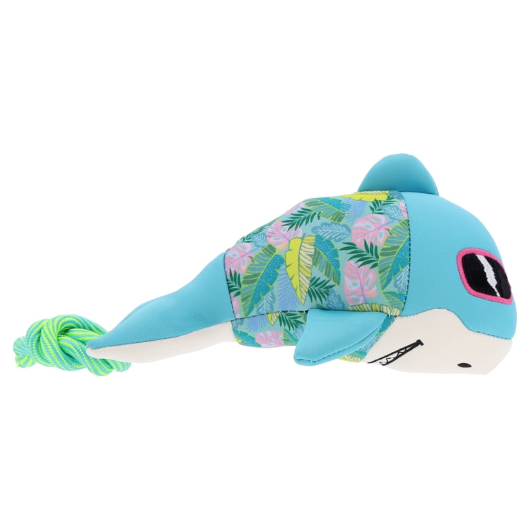 Vibrant Life Summer Floating Shark Dog Toy With Rope photo 5