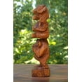 thumbnail image 3 of Wooden Hand Carved Stacked 3 Monkeys See, Hear, Speak No Evil Figurines Handmade Sculpture Home Decor Accent Handcrafted Wood Three Monkeys Statue, 3 of 8