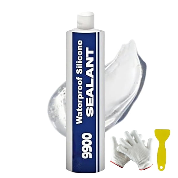 All-Purpose Super-Bonding Structural Sealant, Waterproof Adhesive 9900 Bonding Sealer Glue - UV-Resistantc, Strong Sealing Compound, Multi-Surfaces Adhesive for Roof Bathroom Tile (Clear)