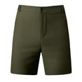 thumbnail image 7 of Wyobmus Men's Dress Shorts Lightweight Casual Work Shorts Stretch Quick Dry Elastic Waist Work Shorts Size S-3XL Olive Green, 7 of 7