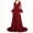 Wine, variant on Mother Dress for Women 2026 Bouncy Maxi Wedding Bride Vintage Medieval Renaissance Court Mesh Patchwork Dress Stage Wine XL