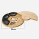 thumbnail image 5 of Tabla de quesos de bambú y juego de cuchillos para vino, grande y gruesa, de madera natural. negro, 5 of 8