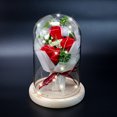 thumbnail image 6 of Artificial Rose Soap Flower Glass Lampshade LED Night Light for Valentines Day, 6 of 7