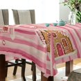 thumbnail image 5 of Yayeee Tablecloths 54" x 54" Rectangle Wrinkle Resistant Party Table Cover, Gingerbread Houses, 5 of 8