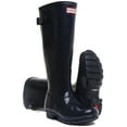 thumbnail image 5 of Hunter Original Women's Tall Adjustable Gloss Rain Boot In Navy Size 6, 5 of 6