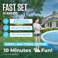 thumbnail image 4 of Bestway Fast Set 10’ x 26” Round Inflatable Outdoor Ring Top Swimming Pool, Pool Only, 4 of 13