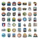 thumbnail image 2 of Travel Decal Sticker 100 Pieces, Outdoor Adventure Vinyl Stickers, Vintage Labels Stickers for Laptop Helmet Motorcycle Bike Suitcase, 2 of 5