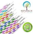 thumbnail image 3 of Naturalik 300-Pack Biodegradable Paper Straws 10 Assorted Colors - Premium Eco-Friendly Paper Straws Bulk- Drinking Straws for Juices, Smoothies, Restaurants and Party Decorations, 7.7" (Multi-Color), 3 of 8