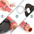 thumbnail image 4 of RV 30 abrazaderas PEX de 1 pulgada, alicates de crimpado de acero inoxidable para conectar accesorios de tubería con manguito de abrazadera PEX brillar Electrónica, 4 of 5