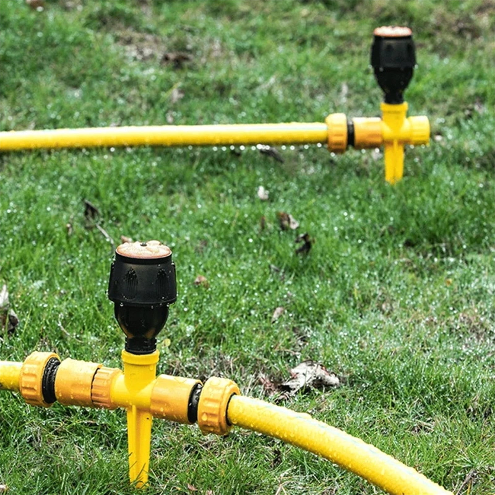 YUNAFFT 360° Rotating Auto Irrigation System Garden Lawn Sprinkler Grass Water Sprinkler System Garden Hose Sprinkler for Yard