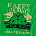 thumbnail image 2 of Yellowstone Christmas, Happy Holidays - Dark Unisex Infant Snap Suit for Baby, Kelly Green, Large, 2 of 3