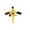 Yellow, variant on 3-Arm 360 Degree Rotating Sprinkler 8 Spray Patterns Automatic Garden Watering Irrigation