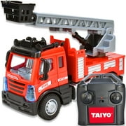 Thin Air Brands Remote Control R/C Fire Truck, 1:40 Scale, Red, 2.5GHz Transmission Frequency