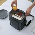 thumbnail image 3 of Mochila ligera con bolsillos y aislamiento térmico para senderismo, camping y trabajo. Gris, 3 of 9