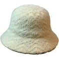 thumbnail image 2 of CoCopeaunts Women Bucket Hat Warm Wool Knitting Basin Hat Autumn Winter Fashionable Plush Fisherman Hat Thickened for Outdoor, 2 of 8