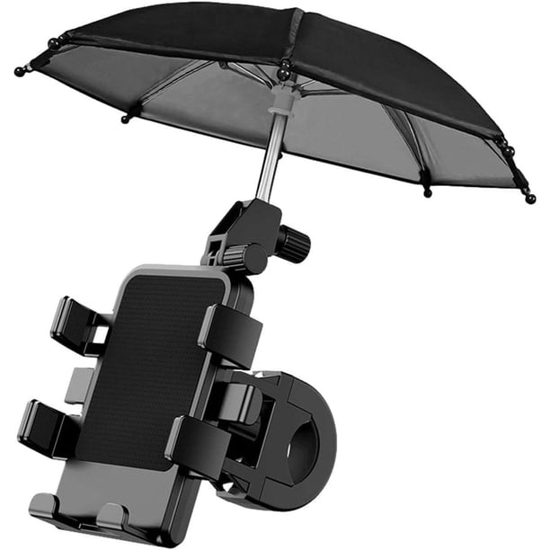 Soporte Celular Motocicleta Bicicleta Expandible para Manubrio con Sombrilla CZ041-6