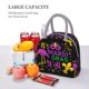 thumbnail image 5 of Fotbe Mardi Gras with Flamingo Bolsa de Almuerzo con Estampado, Lonchera Aislada, Contenedor de Comida Reutilizable Tipo Cooler a Prueba de Fugas, 5 of 6
