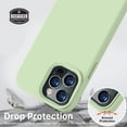 thumbnail image 5 of Compatible with iPhone 12/12 Pro Case 6.1 inch, Baby Skin Grade Liquid Silicone Full Body Protective Bumper Slim Case, 1.5 mm Edges Camera Protective, Support Wireless Charging - Matcha, 5 of 7