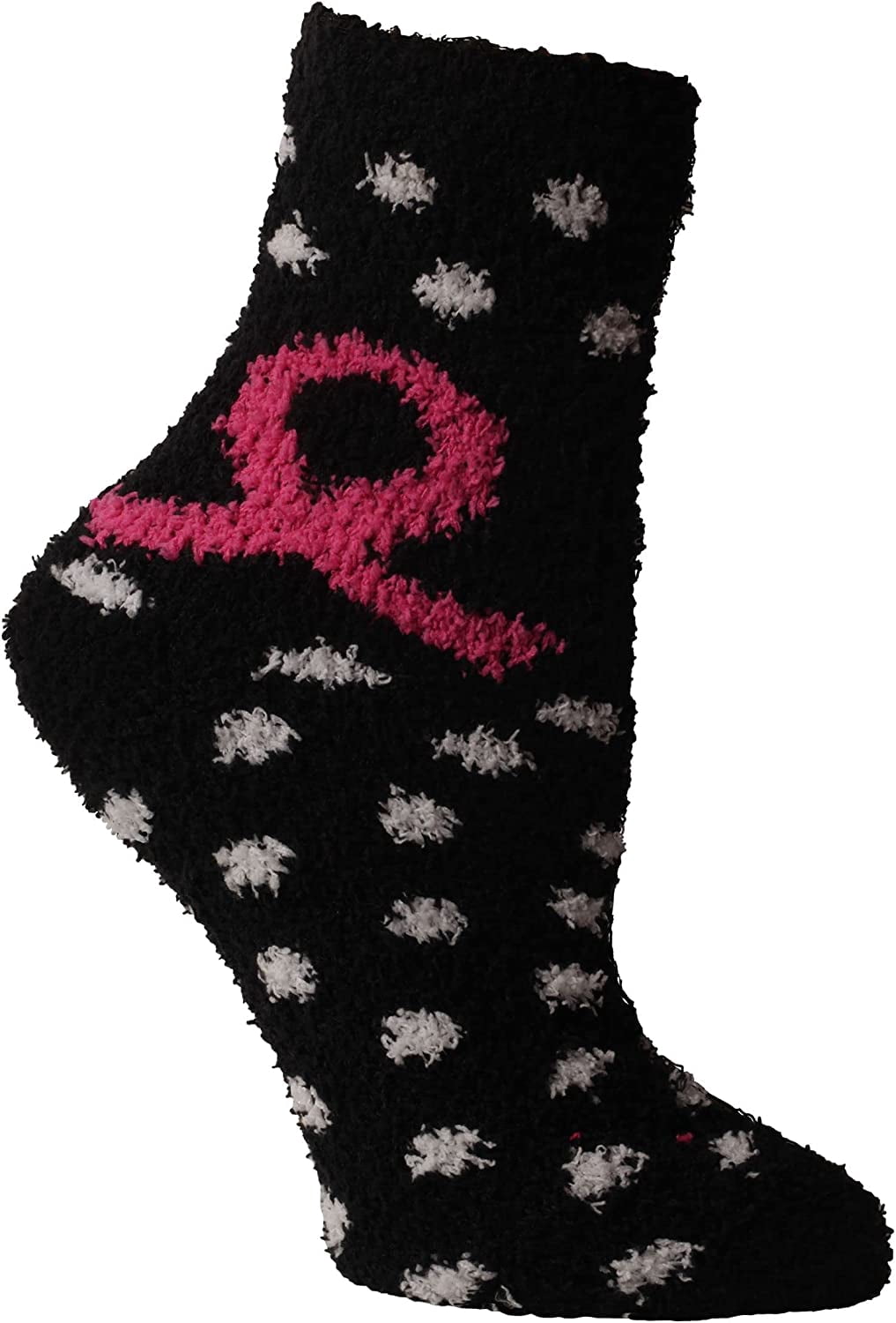 Yacht & Smith Pink Ribbon Breast Cancer Awareness Ankle/Crew Socks for Women