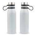 thumbnail image 1 of Set de 2 Termos para Café y Agua con Tapa Hermética, Sin Derrames de Acero Inoxidable con Capacidad de 600ml - Botella Vaso Térmico Conserva Temperatura Blanco, 1 of 5