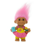 My Lucky Spring Time 6 Gardening Troll Doll Wflower Pot & Watering Can Pink Hair