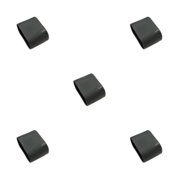 Ounissouiy 16 Uds. Tapa de pata de antideslizante ovalada de silicona duradera para evitar golpes y arañazos múltiples negros 25*50mm Type2 NO2