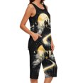 thumbnail image 6 of Tnhcen Halloween Women's Pajama Set Sleeveless Round Neck Tank Top & Capri Pants 2-Piece Loungewear Soft Stretch Sleepwear S-2XL, 6 of 6