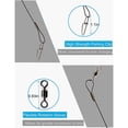 thumbnail image 5 of Nvzi Línea de pesca para bajo de línea, 20 unidades, verde, 50 cm, diámetro, alambre de acero de 1 mm, resistencia a la tracción de 125 lb, línea de pesca duradera para agua dulce y salada., 5 of 5
