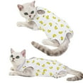 thumbnail image 6 of Dog Recovery Suit Onesie After Pet Spayed Neutered Shirt for Female Male Dogs Cats Postoperative Snuggly Vest for Abdominal Wounds Weaning Anti Licking Vest Yellow,S, 6 of 6