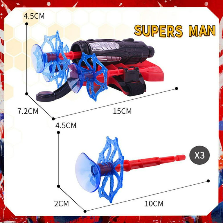 Marvel Dc Superhero Gant Web Shooter Dart Blaster Launcher Jouet