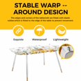 thumbnail image 4 of White Daisy Table Cloths for 8 Foot Rectangle Tables, Spring Floral Elegant Farmhouse Botanical Bees Patio Waterproof Elastic Fitted Tablecloths, Washable Rectangular Table Cover for Camping, 4 of 8