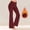 Red, variant on Zylanna Women's Fleece Lined Flared Yoga Pants with Pockets, Stretchy Wide Leg Solid Color Warm Elastic Waist Active Workout Bootcut Leggings Dark Gray